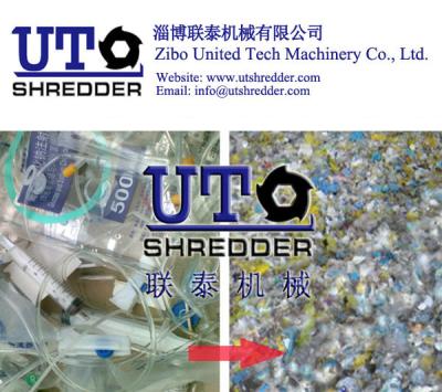 China factory Medical Waste Shredder/Biomedical Waste Shredder/2 Shaft Shredder/high capacity Medical waste crushing machine for sale