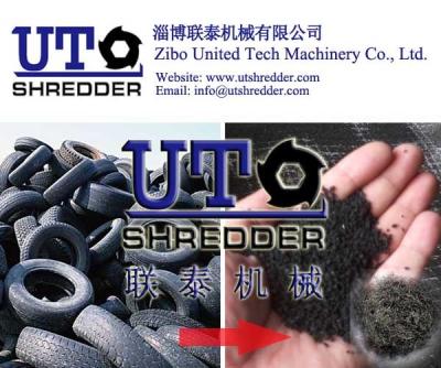 China Neumático que recicla la línea/la trituradora industrial en venta