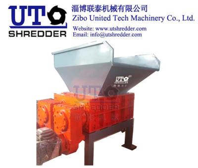 China high efficiency low nosie Shear Four Shaft Shredder with PLC - plastic, trye, wood, metal, e-waste, bottle, shredding for sale
