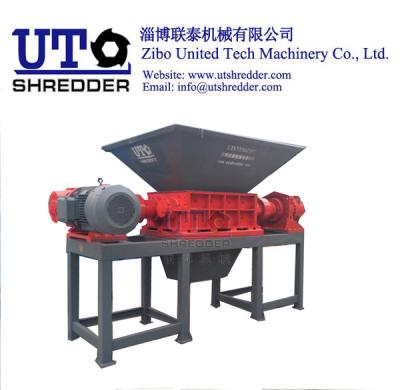 China factory supply shred machine Double Shaft Shredder UT - MSW, metal, plastic, tyre, rubber, paper, coardbard carton crush for sale