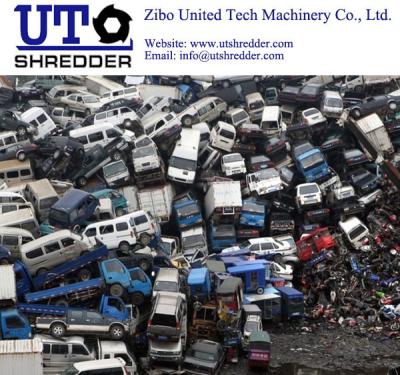 China Zibo unió la maquinaria Co., sistema de proceso inútil de Shell del coche de la fuente, vehículo inútil que reciclaba, agolpamiento de la tecnología del automóvil en venta