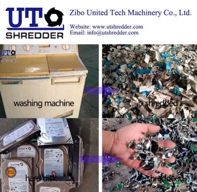 China Zibo unió la maquinaria Co. de la tecnología, el sistema de proceso machacante de la e de la fuente y de clasificación inútil, E-pedazo, metal que reciclaba la línea en venta