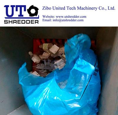 China Zibo United Tech Machinery Co., - Solid Waste Shredder/Medical Waste Shredder / double shaft shredder/ two engines crush for sale