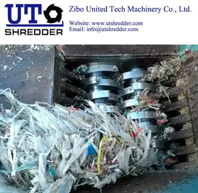 China two engines shredder/ plastic shredder/ ragger wire recycling equiments / pulp paper factory / waste plastic scrap crush for sale