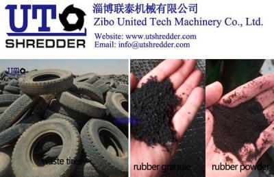 China Ponga un neumático la trituradora/el neumático que reciclan la línea/el neumático que reciclan la cortadora de la máquina/del neumático en venta