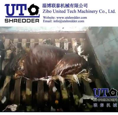 China Oil Sludge Shredder/ Oil sludge woven bags shredder/ Sludge mixture shredder, mud bag size, oil well disposa reduction for sale
