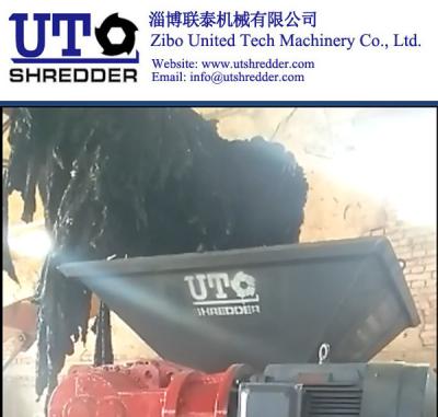 China UT machinery shredder for the heavy dark oil mud size reduction equipment, double shaft shredder, industrial shredder for sale