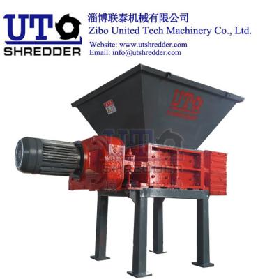 China Tire Cord Fabric Shredder/  Rubber Fabric Shredder/ Two Shaft Shredder/ Two Engines Crusher/ Impregnated Fabric Shredder for sale