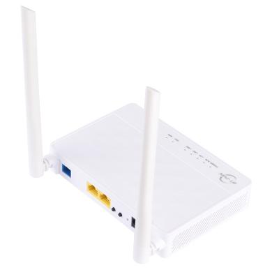 China XPON GEPON ONU FTTX Network 2 Port 1GE 1FE WIFI ONT Modem for sale