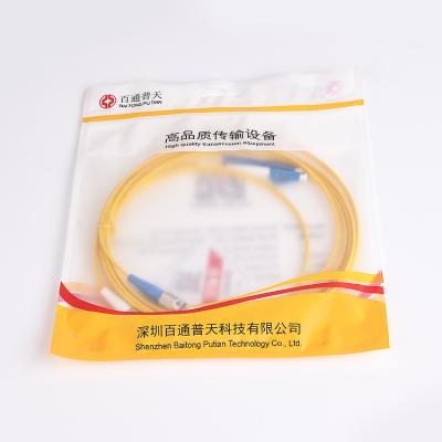 China Cordón de remiendo de la fibra óptica del cable de descenso del SC FTTH del solo modo en venta