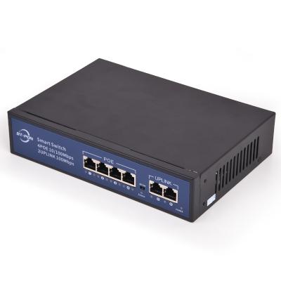 China Low Consumption 2 Port 24 Port 1000m Poe Network Switch for sale