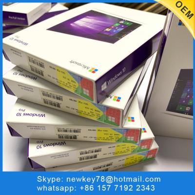 China English Windows 10 Pro OEM Key / Windows 10 Professional OEM Package With DVD for sale