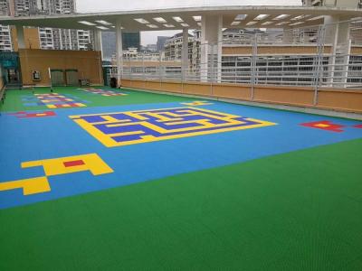 China Interlock plastic interlocking flooring for waterproof interlocking flooring and stadium flooring for sale
