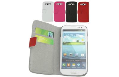 China Anti-Scratch Flip Samsung Phone Leather Cases for Samsung Galaxy S 3 S3 S III Siii i9300 for sale