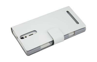 China Caixa impermeável do couro de Sony Xperia do estilo da carteira, caixas genuínas do telefone de Sony Xperia S LT26i à venda