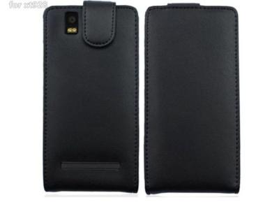 China Custom Pattern Vertical Leather Case Black Phone Pouch For Motorola Droid RAZR XT928 for sale