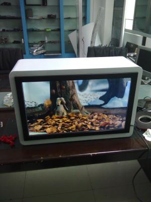China Commercial 22inch Transparent LCD Display Advertisng Screen With Dynamic Video for sale