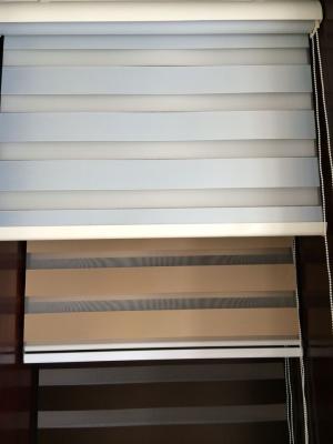 China blackout zebra blinds dual sheer shades with manual control for sale