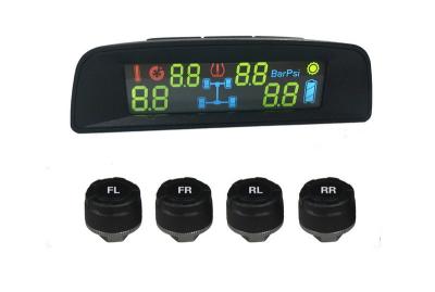 China Update Solar Car TPMS Tool Tyre Monitoring Syestem TPMS Sensor with color monitor and 4 Sensors for sale