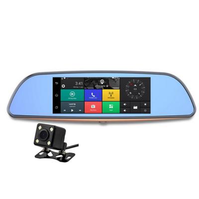 China 3G 7 inch 1080P Android car camera black box dvr rearviewmirror with remote monitoring for sale