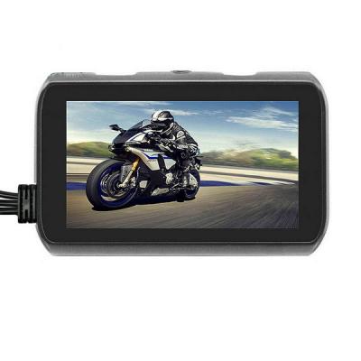 China 720P Motorcycle Dashcam Recorder dual lens dvr camera with remote controller for sale