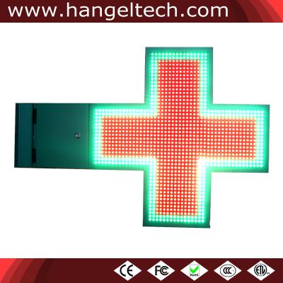 China 500x500mm Outdoor P10mm Double Face RGB Full Color LED Cross Display for Pharmacy - 48x48 Pixels for sale