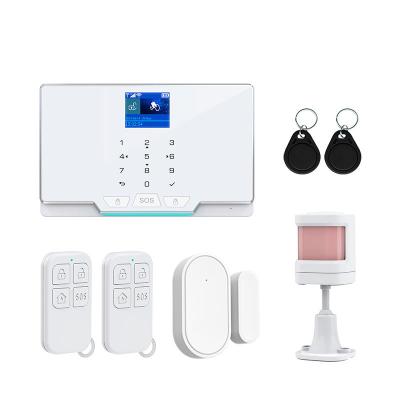 China Tuya Smart Home Timed Alarm Wireless WiFi GSM Alarm System for sale