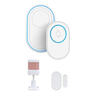 China ABS 433Mhz Tuya Wireless Home Security System PIR WiFi Ring Alarm for sale