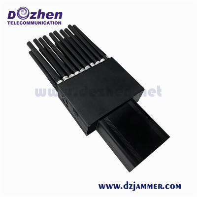China Handheld 20 Bands 2g 3G 4G 5g Jammer All GPS L1 L2 L5 Lojack WiFi GPS Jammer signal jamming device for sale