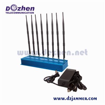 China Multi-functional 3G 4G Cell Phone Jammer and GPS WiFi Lojack Jammer cell phone signal scrambler for sale
