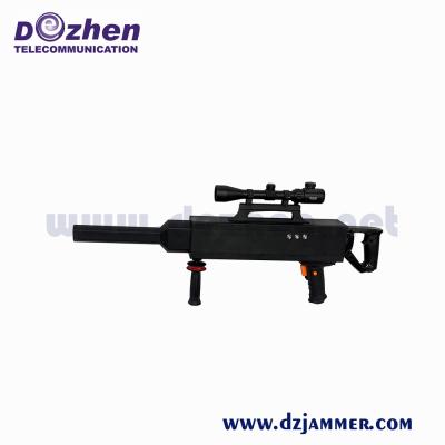 China Security Defense Drone Jamming Device Gun Shape IR Laser Telescope IP55 Waterproof Security Defense for sale