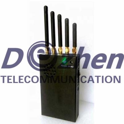 China 3G Cell Phone Handheld Signal Jammer Customized Frequency With No Cooling Fan for sale