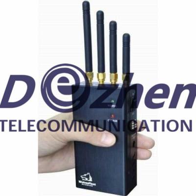 China Cellular Cellphone Handheld Signal Jammer 1800mA/h Battery With Selectable Button for sale