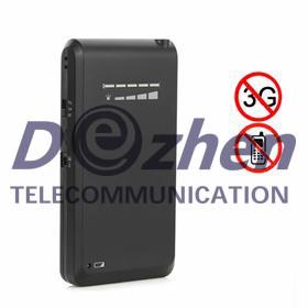 China 86~106kPa Hidden Signal Jammer Mini Portable Cellphone 3G Signal Jamming Device for sale