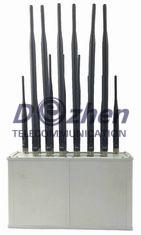 China 8 Band Desktop Moible phone GSM CDMA 3G 4G Wi-Fi GPS All Bands Phone Jammer for sale