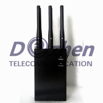 China 6 Antenna Selectable Portable GPS LoJack 3G 4G Wimax All Phone Signal Jammer for sale