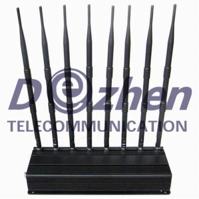China Multi Functional Portable Cell Phone Jammer , GPS WiFi Mobile Phone Jamming Device 3G 4G for sale