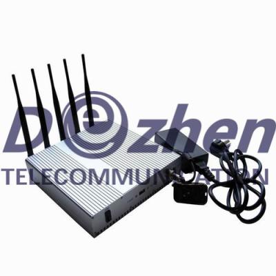 China 5 Band Cellphone GPS signal Jammer with Remote Control for sale
