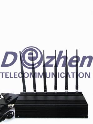 China 6 Antenna Cell phone 3G,WiFi & RF Jammer (315MHz/433MHz) for sale