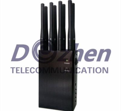 China 8 Antenna Handheld Jammers WiFi GPS and 3G 4GLTE 4GWimax Phone Signal Jammer for sale