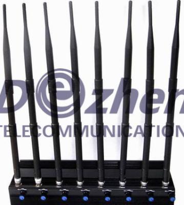 China 8 Bands Adjustable 3G 4G High Power Cell phone Jammer with Wifi ( 4G LTE + 4G Wimax) for sale