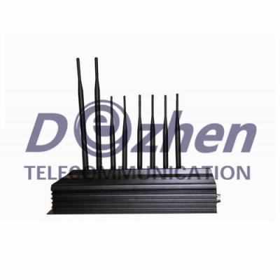 China PC Controlled 8 Antenna 3G 4G Cellphone Signal Jammer & WiFi Jammer for sale