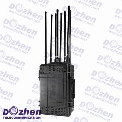 China Wifi Bluetooth 2.4g GPS 8 Bands Portable device to block mobile phone Signal Jammer for sale