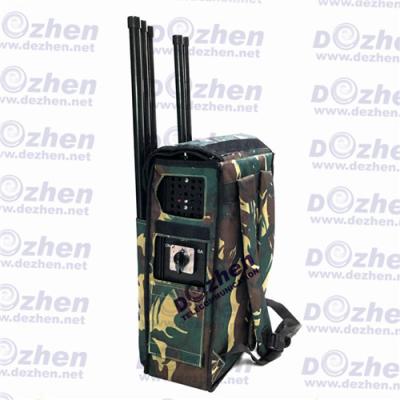 China Handheld 8 Bands Military 200M Backpack Signal Jammer signal jamming device for sale