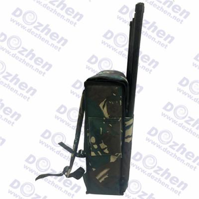 China Military 80W VIP Protection Security Backpack Jammer High Power GPS Cell Phone Signal Jammer for sale