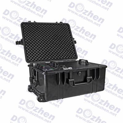 China AC 110V 240V Portable 500W RF Cellular Signal Jammer device to jam WiFi cell phone signals output power for sale