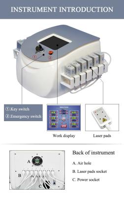 China Sincoheren Portable Lipo Laser Machine FDA Approved Dual Wavelength for sale