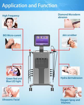 China Touch Screen Hydra Beauty Machine , Hydrafacial Dermabrasion Device 100kpa for sale