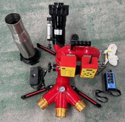 China Water Foam Dual Use 0.8MPa Water Cannon Monitor For Fire Fighting for sale