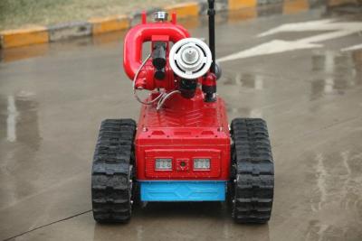 China Remote Control Automatic Fire Fighting Robot , Automatic Fire Extinguisher Robot for sale